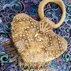 90s y2k beaded party evening purse